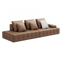 Диван на 3 места Xiaomi Linsy Leather Sofa 2 seat(L)+2 seat(R) 3000 mm Brown (PS514-A)