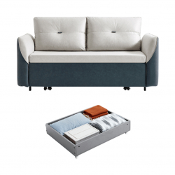 Диван-кровать с ящиком для хранения Xiaomi Linsy Multifunctional Sofa Bed With Bed Locker Star Blue 1500 mm (G021)