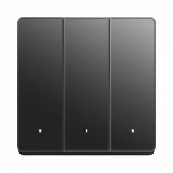 Умный настенный выключатель трехклавишный Xiaomi Smart Switch Pro Three Switches Black (XMQBKG06LM)