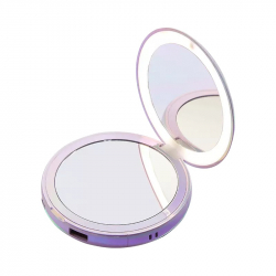 Компактное зеркало с подсветкой и функцией внешнего аккумулятора Xiaomi Yeelight Handheld Portable Makeup Mirror C20 Purple (YLGJ008)
