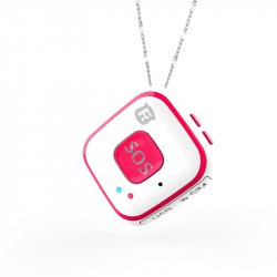 Мини GPS трекер/GPS маяк кулон Reachfar RF-V28 White-Pink