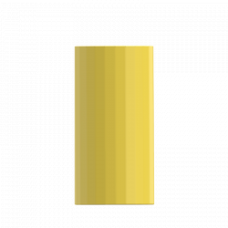 Прямая ваза с глазурью Xiaomi Bright Glazed Corrugated Straight Vase Yellow Small (HF-JHZHPX01)