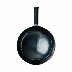 Сковорода-вок ручной ковки Huo Hou Three Rings Zhangqiu Iron Pot One Ring 32cm