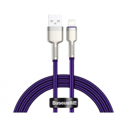 Кабель Xiaomi Baseus Cafule Series Metal Data Cable USB to iP 2.4A 1m Purple (CALJK-A05)
