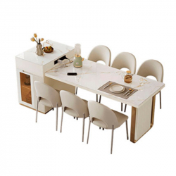 Комплект обеденной мебели выдвижной стол 1.86-2.30 м и 6 стульев Xiaomi Linsy Set Of Dining Furniture Pull-Out Table Italian Style And 6 Chairs (LH531S3-A)