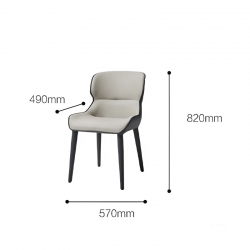 Комплект обеденной мебели Круглый раздвижной стол и 4 стула Xiaomi 8H Jun Telescopic Rock Board Dining Table and Four Chairs Grey/Beige