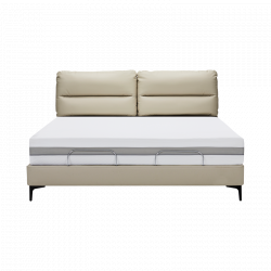 Умная двуспальная кровать Xiaomi 8H Milan Smart Leather Electric Bed S-Pro 1.5 m Beige (умное основание DT4 Pro и хлопковый матрас MZ1)