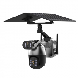 IP-камера на солнечных батареях YouSmart Dual Lens Solar Wireless PTZ Security Camera 4G Black (Q5MAX)