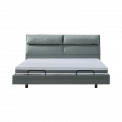 Умная двуспальная кровать Xiaomi 8H Feel Intelligent Leather Suspended Electric Bed X+ 1.5m Gray (умное основание DT7 и латексный матрас RM)