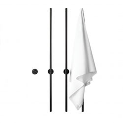 Умный полотенцесушитель Xiaomi O’ws Smart Electric Towel Rack XP3 Series Pre-Hidden Installation Black (OWS-XP-3-YB) (Предварительный скрытый монтаж)