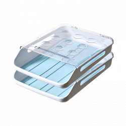 Контейнер для хранения яиц Xiaomi Have Fantastic Home TPR Rolling Egg Storage Box Blue 2 шт.