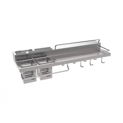 Кухонная полка Xiaomi Diiib Kitchen Shelf Double Cups 600mm Stainless Steel Silver (DMCFZWJ001)