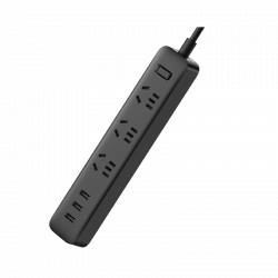 Сетевой фильтр Xiaomi Mi Power Strip 3 розетки и 3 USB порта Black (XMCXB01QMN)