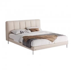 Двуспальная кровать Xiaomi Linsy Piano Key Leather Bed 1.8 m Beige (TPC700-A) (без матраса)