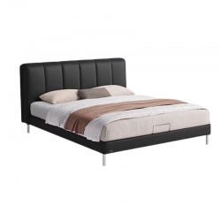 Двуспальная кровать Xiaomi Linsy Piano Key Leather Bed 1.8 m Black (TPC700-A) (без матраса)
