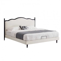 Двуспальная кровать Xiaomi Linsy French Retro Bed 1.8 m Black/White (BC214-A) (без матраса)
