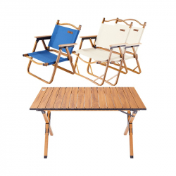 Набор мебели для пикника 3 стула и стол Xiaomi 8H Outdoor Picnic Camping Folding Table and Chairs Small Blue/ Medium Beige Set