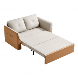 Диван-кровать Xiaomi Linsy Multifunctional Sofa Bed Warm Wood Orange-Ecological Leather 1680 mm (G021)