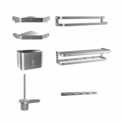 Набор аксессуаров для ванной из алюминиевого сплава Xiaomi Diiib Wenaiyou Aluminum Bathroom Accessories Set Silver Edition (DXGJ001)