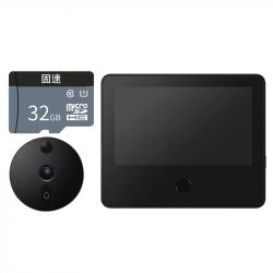 Комплект Умный видеоглазок и карта памяти 32 ГБ Xiaomi Smart Cat Eye 1S (LSC-M1S)