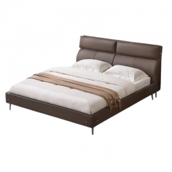 Двуспальная кровать Xiaomi Linsy Leather Bedwithout Storage Bed 1.5 m Brown (TPC098-A) (без матраса)