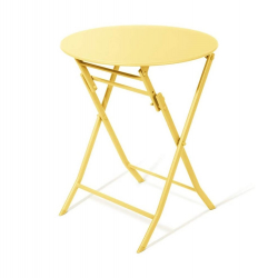 Набор обеденной мебели Складной круглый стол и 2 стула Xiaomi MWH Colorful Folding Round Table And 2 Folding Chair Set Yellow