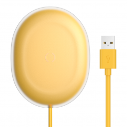 Беспроводное зарядное устройство Baseus Jelly Wireless Charger 15W Yellow (BS-W510)