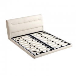 Двуспальная кровать Xiaomi Linsy Silicone Leather Bed 1.5 m White (TBC721-B) (без матраса)