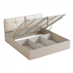 Двуспальная кровать с ящиками для хранения  Xiaomi Linsy Box Storage Bed 1.5 m Grey (TV2A-A) (без матраса)