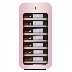 Винный шкаф с постоянной температурой и воздушным охлаждением Vinocave Wine Cabinet With Constant Temperature 22 bottles Pink (JC-76A)