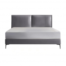 Двуспальная кровать Xiaomi 8H Jun Italian Light Luxury Leather Soft Bed 1.5m Grey (JMP2)