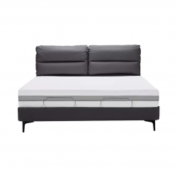 Умная двуспальная кровать Xiaomi 8H Milan Smart Leather Electric Bed S 1.8 m Grey Blue (умное основание DT4 и хлопковый матрас MZ1)