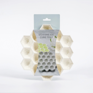 Силиконовая форма для льда Jordan Judy Ice Mold Honeycomb Beige 19 ячеек (CD033) - фото 2