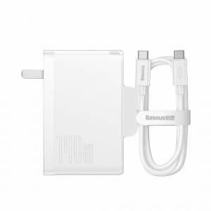 Сетевое зарядное устройство Xiaomi Baseus GaN5 Pro Quick Charger 2C+U 140W CH White (CCGAN140CC) сетевое зарядное устройство xiaomi mi dual port charger kit 67w gan mdy 14 eu