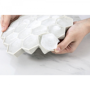 Силиконовая форма для льда Jordan Judy Ice Mold Honeycomb Gray 19 ячеек (CD033) - фото 4