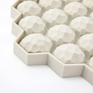 Силиконовая форма для льда Jordan Judy Ice Mold Honeycomb Gray 19 ячеек (CD033) - фото 5