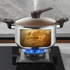 Кастрюля-скороварка Xiaomi Crystal Kitchen Titanium Micro-pressure Cooking Pot 28cm (JC-WYG01) - фото 3