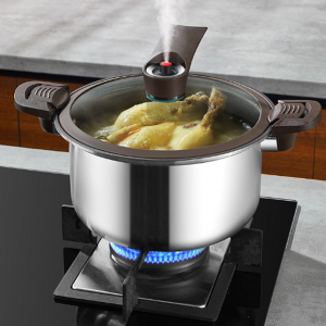 Кастрюля-скороварка Xiaomi Crystal Kitchen Titanium Micro-pressure Cooking Pot 28cm (JC-WYG01) - фото 5