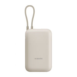 Внешний аккумулятор Xiaomi Mi Power Bank With Cable USB-C 10000mAh Pocket Version Beige (P15ZM) usb power meter tester type c usb voltage meter and current tester multimeter bt version 1 3 inch digital color tft display 0 6 5a 4 24v current meters testers