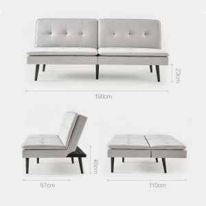 Диван-кровать в скандинавском стиле Xiaomi 8H Nordic Style Double Sofa Bed Grey (BC1) - фото 5