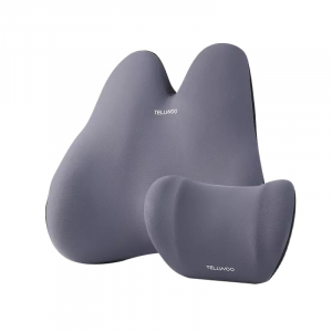 Комплект ортопедических подушек для спины и поясницы Xiaomi Tellwoo Car Headrest Lumbar Support Set Blue