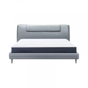 Умная двуспальная кровать Xiaomi 8H Feel Leather Smart Electric Bed 1.5m Grey (умное основание DT5 и ортопедический матрас TZ) - фото 1