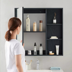 Комплект мебели для ванной комнаты Тумба и навесной шкаф Xiaomi Diiib Magnolia Slate Bathroom Cabinet 600mm (DXG78001-1031) (с керамической раковиной, без смесителя) - фото 4