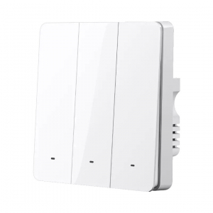 Умный выключатель трехклавишный Xiaomi Gosund Smart Wall Switch White (S6AM) выключатель aqara smart wall switch h1 2 кнопки no neutral ws euk02