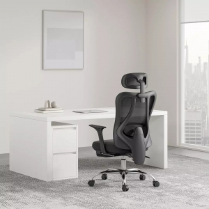 Офисное компьютерное кресло Xiaomi HBADA Ergonomic Computer Office Chair Standart Grey - фото 2