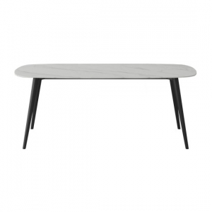Набор обеденной мебели Стол и 4 стула Xiaomi Yang Zi Seashell Rock Plate Dining Table And Chairs 1.6 m Stone White