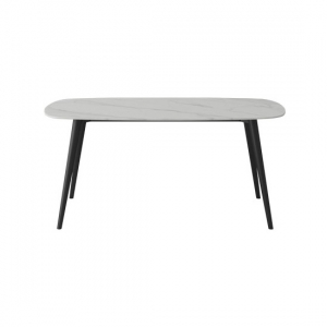 Набор обеденной мебели Стол и 4 стула Xiaomi Yang Zi Seashell Rock Plate Dining Table And Chairs 1.4 m Stone White