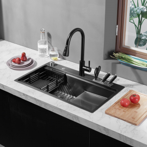 Ступенчатая кухонная мойка со смесителем Xiaomi Mensarjor Stepped Stainless Nano Sink  (SS3118R-172R640NH) - фото 2