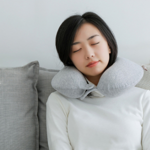 Дорожная подушка-подголовник Xiaomi Pillow 8H U Gray - фото 3