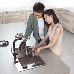 Умная многофункциональная кухонная мойка Xiaomi Mensarjor Kitchen Multifunctional Sink Washing Machine (2818)